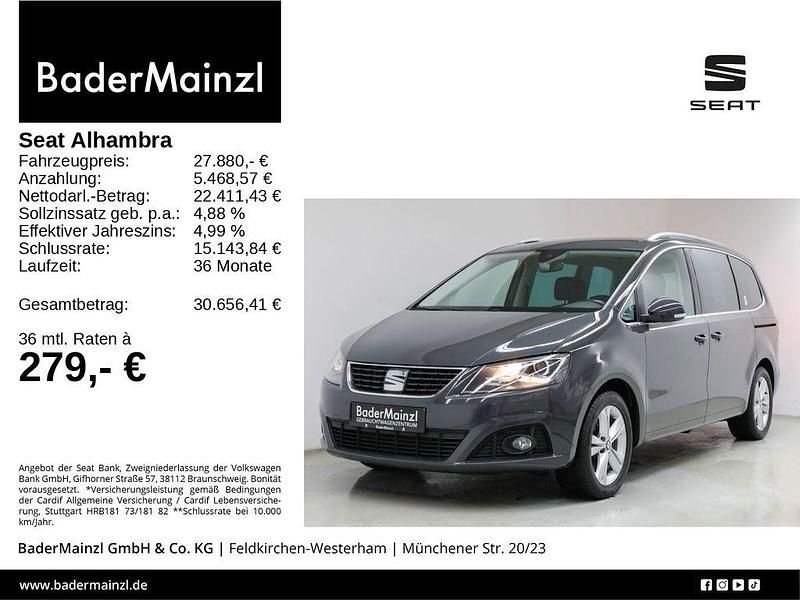 Urano grau Gebraucht 2020 Seat Alhambra XCELLENCE Van / Kleinbus | 27.880 € (Superpreis) - Bild 1/3