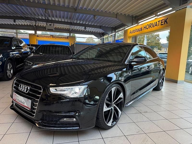 Schwarz Gebraucht 2017 Audi A5 Sportback S-Line Limousine | 19.950 € (Superpreis) - Bild 1/4