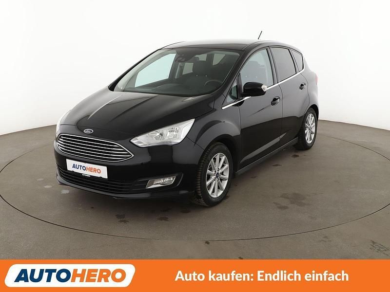 Schwarz Gebraucht 2019 Ford C-MAX Titanium Van / Kleinbus | 15.270 € (Etwas zu teuer) - Bild 1/3