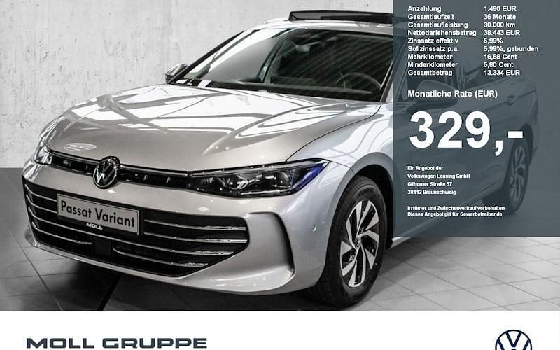 Oyster silver metallic Neu 2024 VW Passat Business Kombi | 49.999 € - Bild 1/4