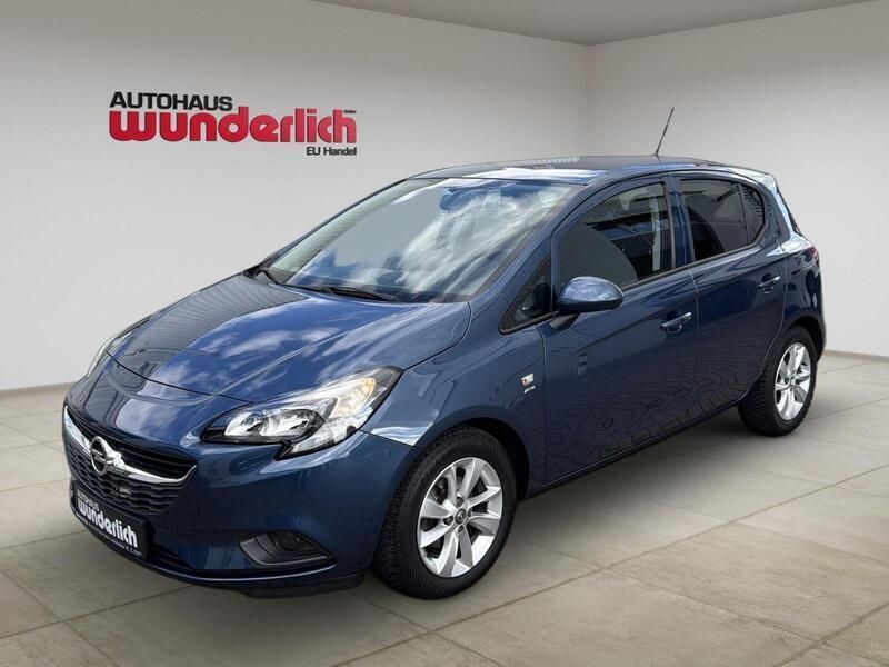 Blau Gebraucht 2017 Opel Corsa Active Kleinwagen | 8.590 € (Fairer Preis) - Bild 1/4