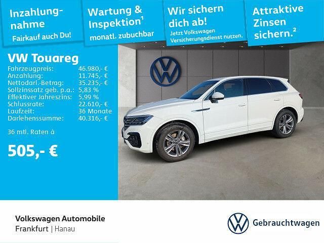 Weiß Gebraucht 2022 VW Touareg R-line SUV | 46.980 € (Superpreis) - Bild 1/2