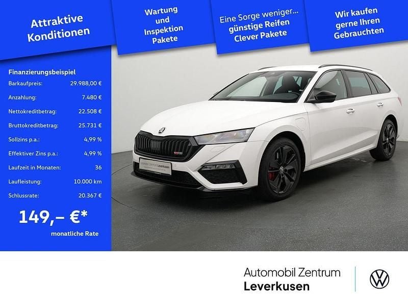 Weiss / candy weiss Gebraucht 2023 Skoda Octavia RS Kombi | 29.988 € (Guter Preis) - Bild 1/4