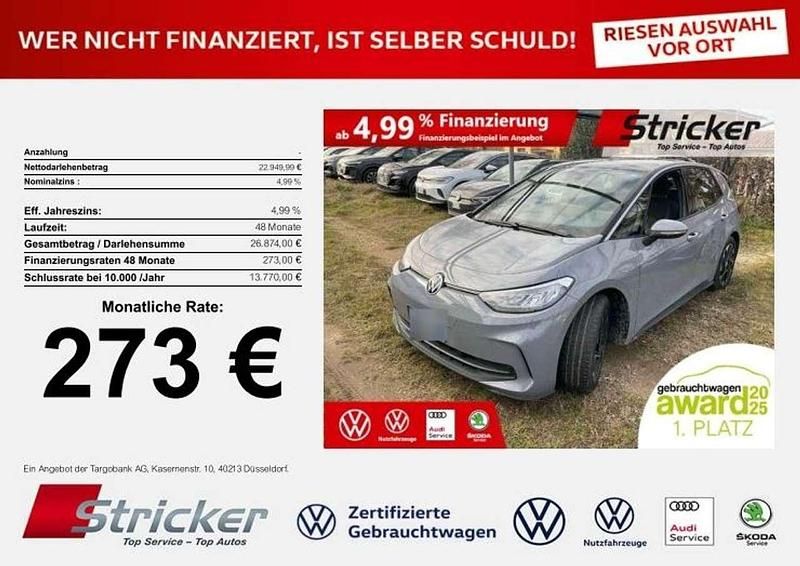 Gebraucht VW ID.3 Pro 150 kW (204 PS) 2023 Mondsteingrau schwarz Kleinwagen