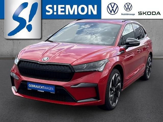 Rot Gebraucht 2022 Skoda Enyaq iV SportLine SUV | 36.930 € (Fairer Preis) - Bild 1/4