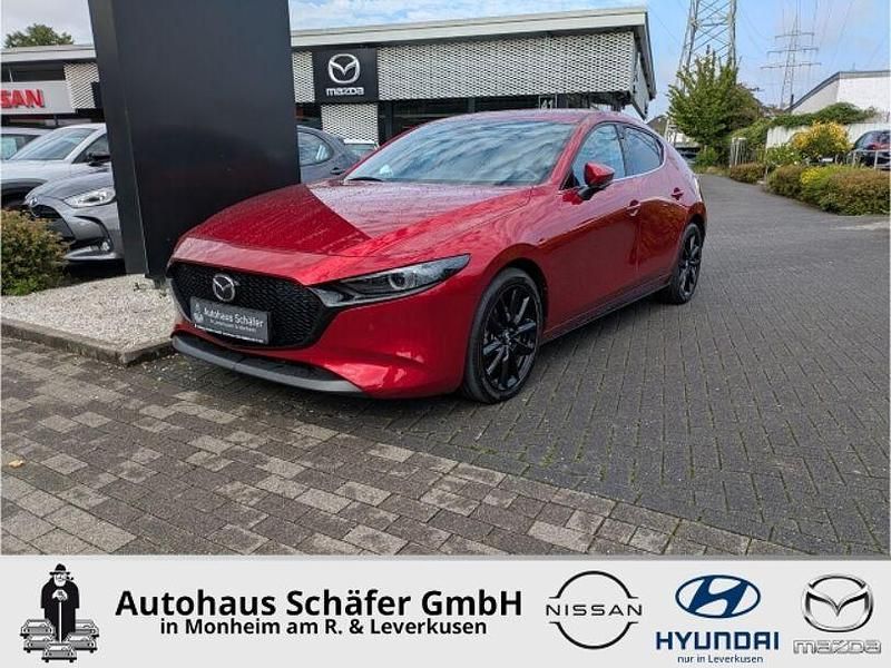 Rot Gebraucht 2021 Mazda 3 Selection Limousine | 21.885 € (Fairer Preis) - Bild 1/4