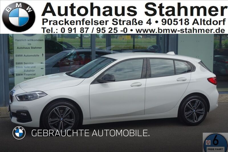 Weiß Gebraucht 2019 BMW 118 Sport Line Kleinwagen | 19.380 € (Fairer Preis) - Bild 1/4
