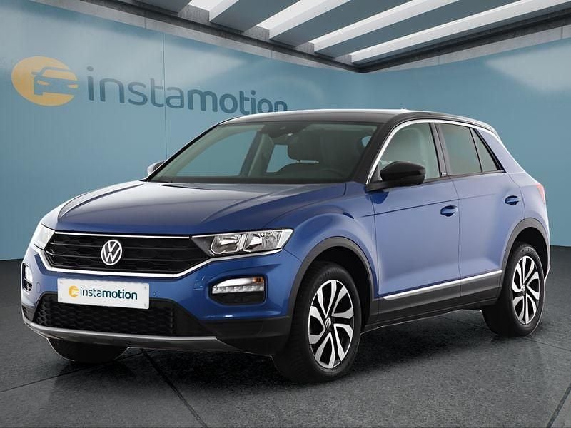 Blau Gebraucht 2021 VW T-Roc SUV | 20.349 € (Fairer Preis) - Bild 1/4