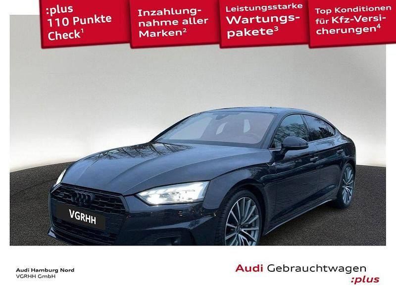 Blau Gebraucht 2021 Audi A5 Sportback Sport Kleinwagen | 41.940 € (Teuer) - Bild 1/3