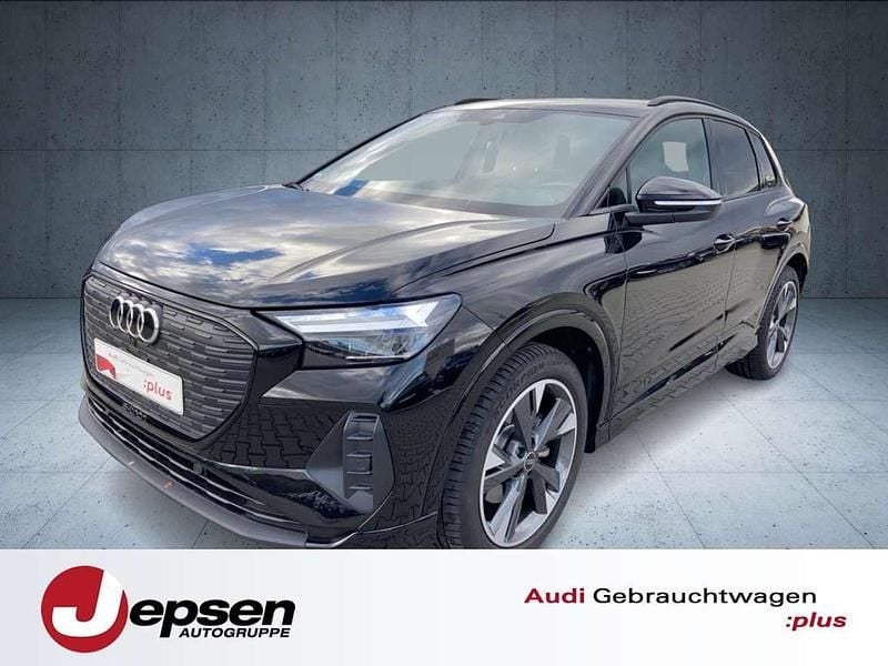 Mythosschwarz metallic Gebraucht 2022 Audi Q4 e-tron Advanced SUV | 26.270 € (Fairer Preis) - Bild 1/4