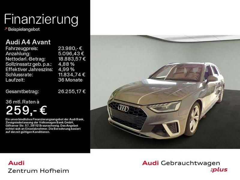 Terragrau metallic Gebraucht 2022 Audi A4 S-Line Kombi | 23.980 € (Guter Preis) - Bild 1/3