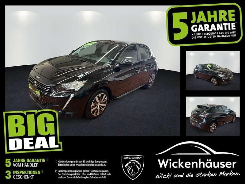 Lackierung schwarz perla nera/typ aussen (metallic) Gebraucht 2023 Peugeot 208 Active Kleinwagen | 15.490 € (Fairer Preis) - Bild 1/4