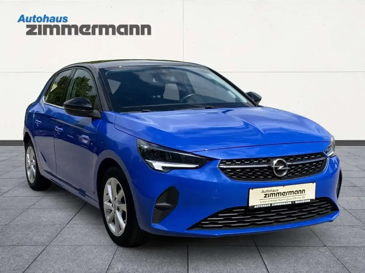 Gebraucht Opel Corsa Elegance 101 PS (74 kW) 2023 Perl blau/voltaik blau Kleinwagen
