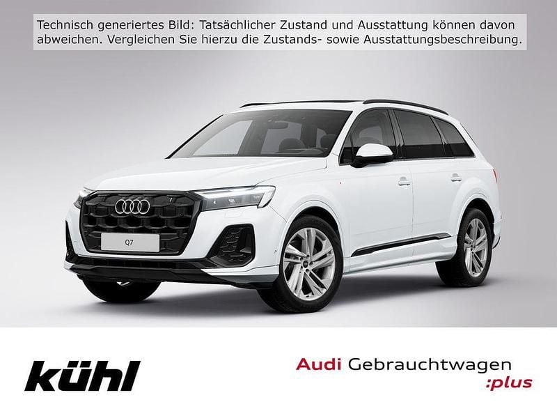 Gletscherweiß metallic Gebraucht 2025 Audi Q7 S-Line SUV | 64.690 € - Bild 1/3