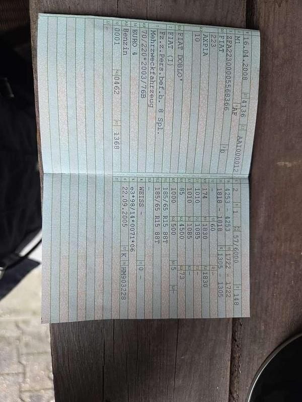 Weiß Gebraucht 2008 Fiat Doblò Van / Kleinbus | 2.200 € (Guter Preis) - Bild 1/4