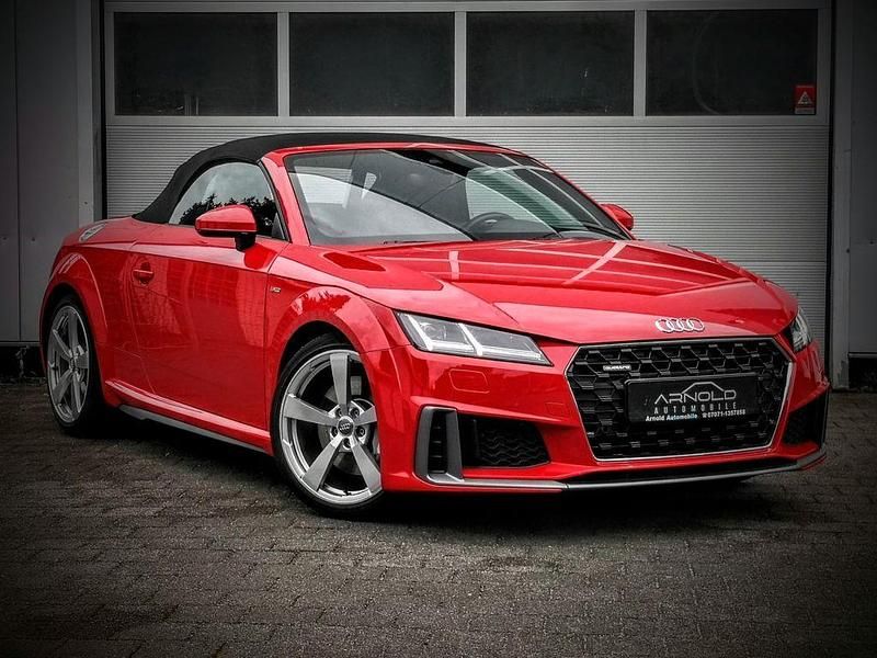 Rot Gebraucht 2019 Audi TT Roadster S-Line Cabrio | 32.990 € (Fairer Preis) - Bild 1/4