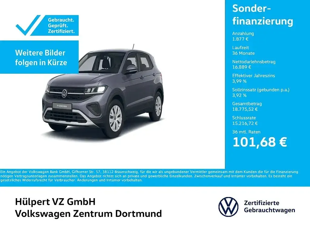 Usado VW T-Cross 95 CV (69 kW) 2025 Gris SUV