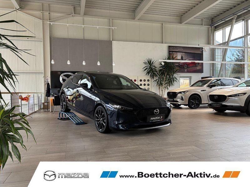 Blau Neu 2025 Mazda 3 Exclusive-Line Limousine | 32.490 € - Bild 1/4