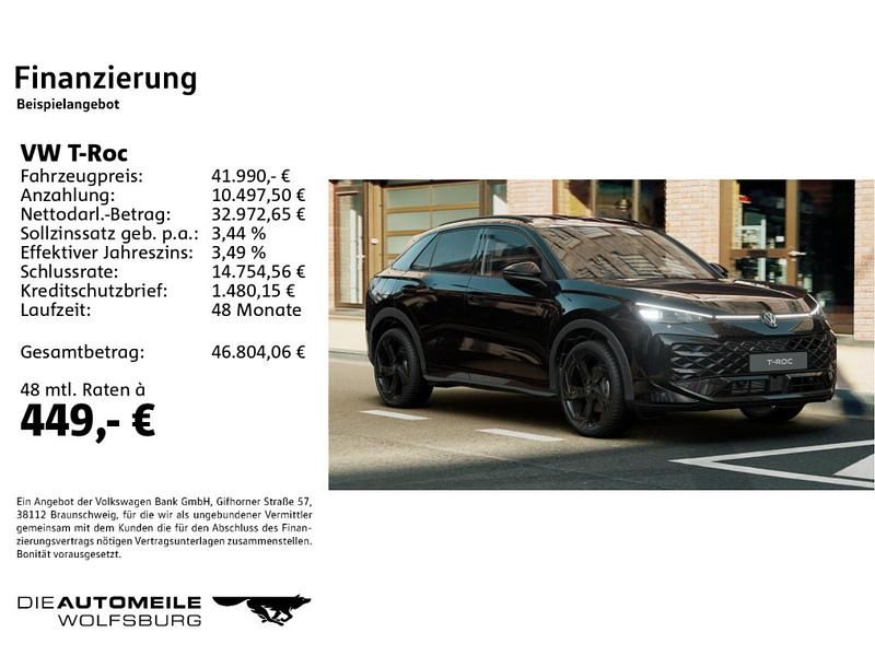 Neu VW T-Roc Style 150 PS (110 kW) 2026 Grenadillschwarz metallic SUV