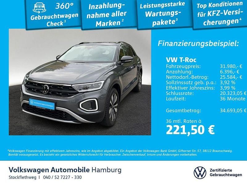 X3 indiumgrau metallic Gebraucht 2025 VW T-Roc Goal SUV | 31.980 € (Fairer Preis) - Bild 1/3