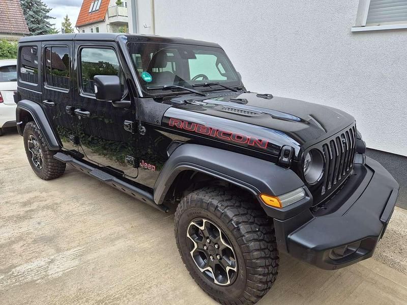 Schwarz Gebraucht 2022 Jeep Wrangler Unlimited Rubicon SUV | 52.000 € (Etwas zu teuer) - Bild 1/4