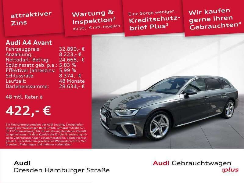 Gebraucht Audi A4 Ambiente 204 PS (150 kW) 2020 Daytonagrau perleffekt Kombi