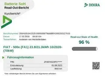 Gebraucht Fiat 500e Red 69 kW (95 PS) 2023 Rot Cabrio