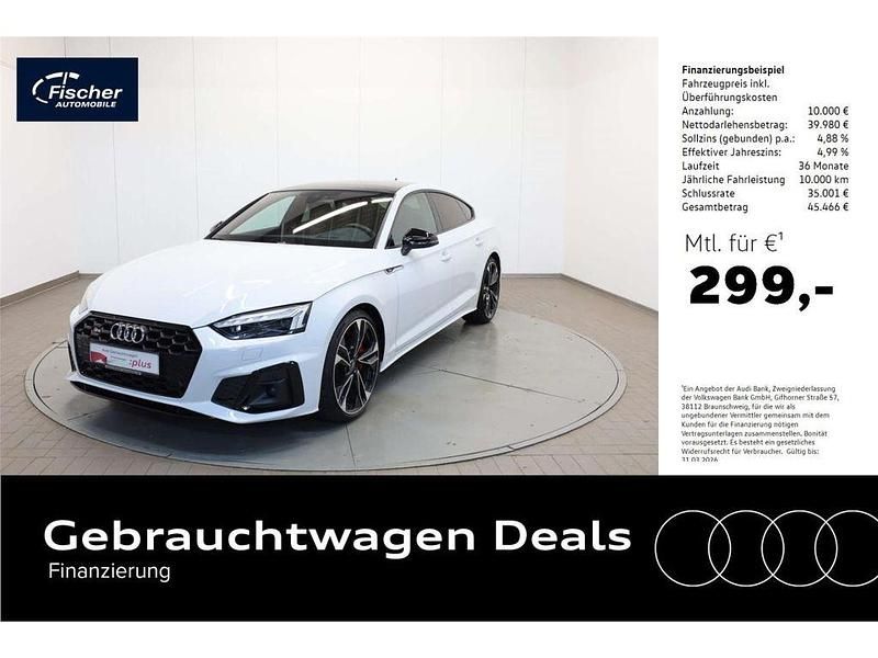 Gletscherweiß metallic Gebraucht 2021 Audi S5 Sportback Sport Kleinwagen | 49.980 € (Fairer Preis) - Bild 1/4