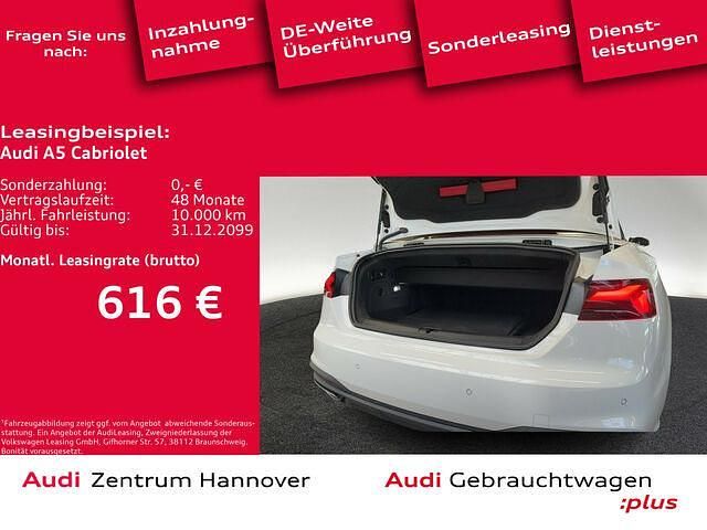 Gebraucht Audi A5 Cabriolet Basis 150 PS (110 kW) 2022 T9 ibisweiß Cabrio