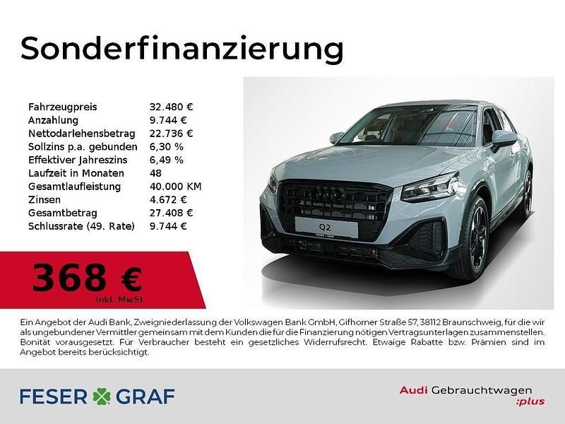 Pfeilgrauperleffekt Gebraucht 2025 Audi Q2 S-Line SUV | 32.480 € (Fairer Preis) - Bild 1/4