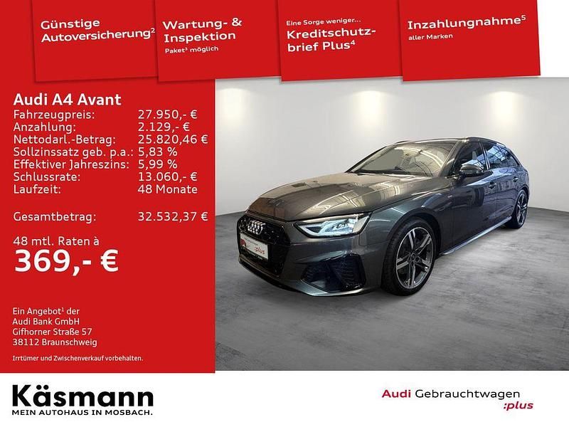 Gebraucht Audi A4 S-Line 163 PS (119 kW) 2022 Daytonagrau perleffekt Kombi