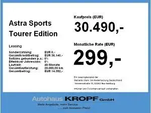 Ny Opel Astra Edition 131 HK (96 kW) 2026 Blå Stationcar