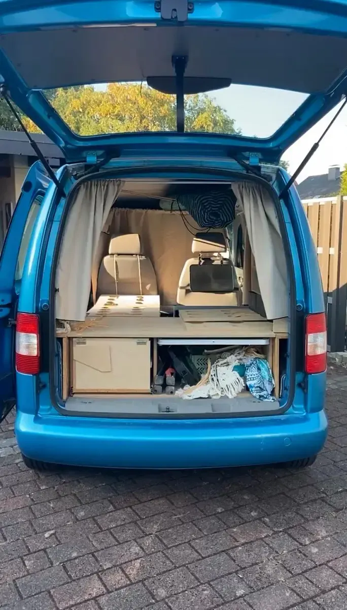 Gebraucht VW Caddy 105 PS (77 kW) 2007 Blau Van / Kleinbus