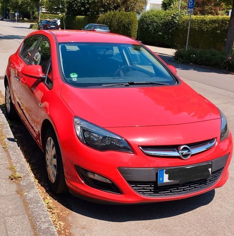 Rot Gebraucht 2015 Opel Astra Edition Limousine | 5.800 € (Fairer Preis) - Bild 1/4