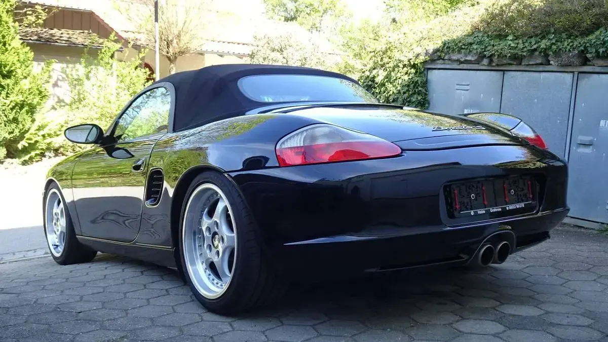 Gebraucht Porsche Boxster S 260 PS (191 kW) 2002 Tiefschwarz Cabrio