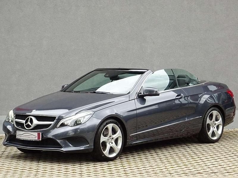 Tenoritgrau metallic (metallic) Gebraucht 2016 Mercedes E200 Cabrio | 23.980 € (Guter Preis) - Bild 1/3