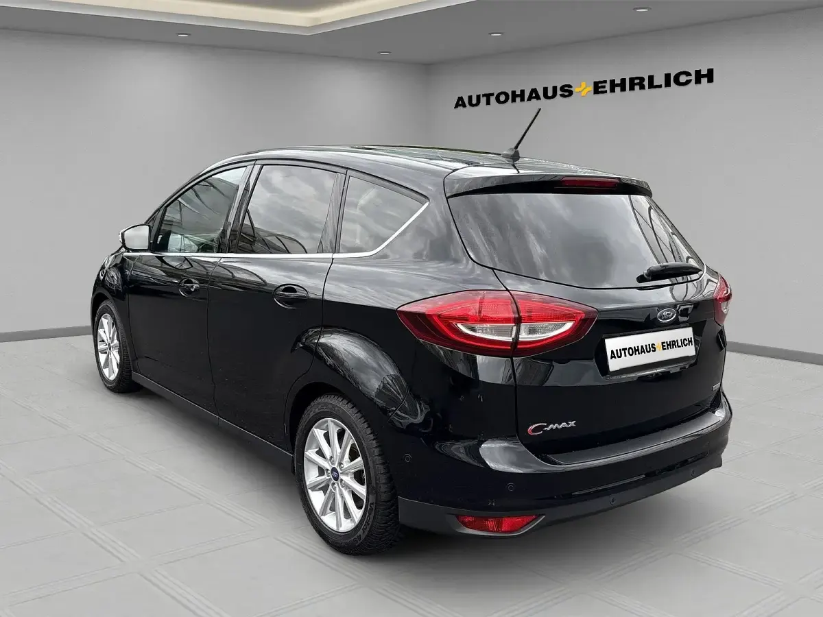 Gebraucht Ford C-MAX Titanium 125 PS (91 kW) 2018 Schwarz Van / Kleinbus