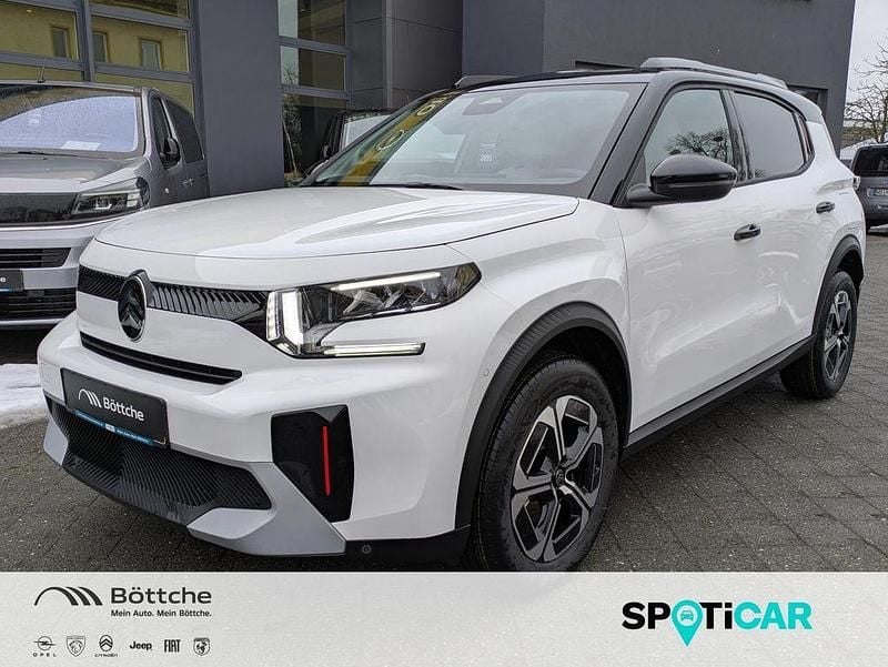 Neu Citroën e-C3 Aircross 83 kW (113 PS) 2026 Lack weiss banquise/typ spiegel flach standard SUV