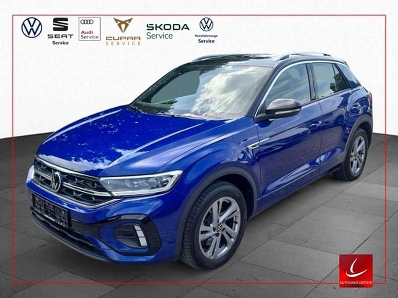 Blau Gebraucht 2024 VW T-Roc R-line SUV | 36.750 € (Fairer Preis) - Bild 1/4