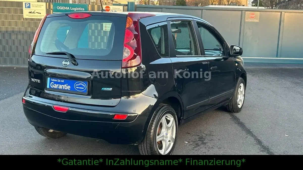 Gebraucht Nissan Note Visia 88 PS (64 kW) 2010 Schwarz Kleinwagen