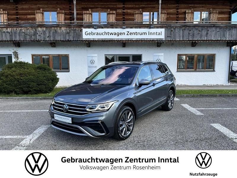 Platinum grey (grau) Gebraucht 2022 VW Tiguan Allspace Elegance SUV | 37.900 € (Guter Preis) - Bild 1/4