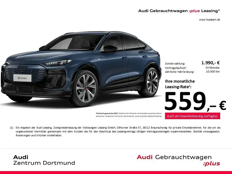 Gebraucht Audi Q6 Sportback e-tron S-Line 239 kW (326 PS) 2025 Blau SUV