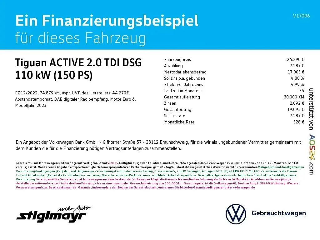 Brugt VW Tiguan Active 150 HK (110 kW) 2022 Hvid SUV
