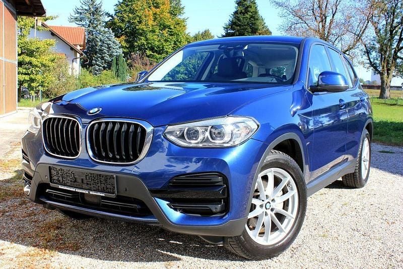 Phytonicblau metallic Gebraucht 2020 BMW X3 Sport Line SUV | 27.900 € (Superpreis) - Bild 1/4