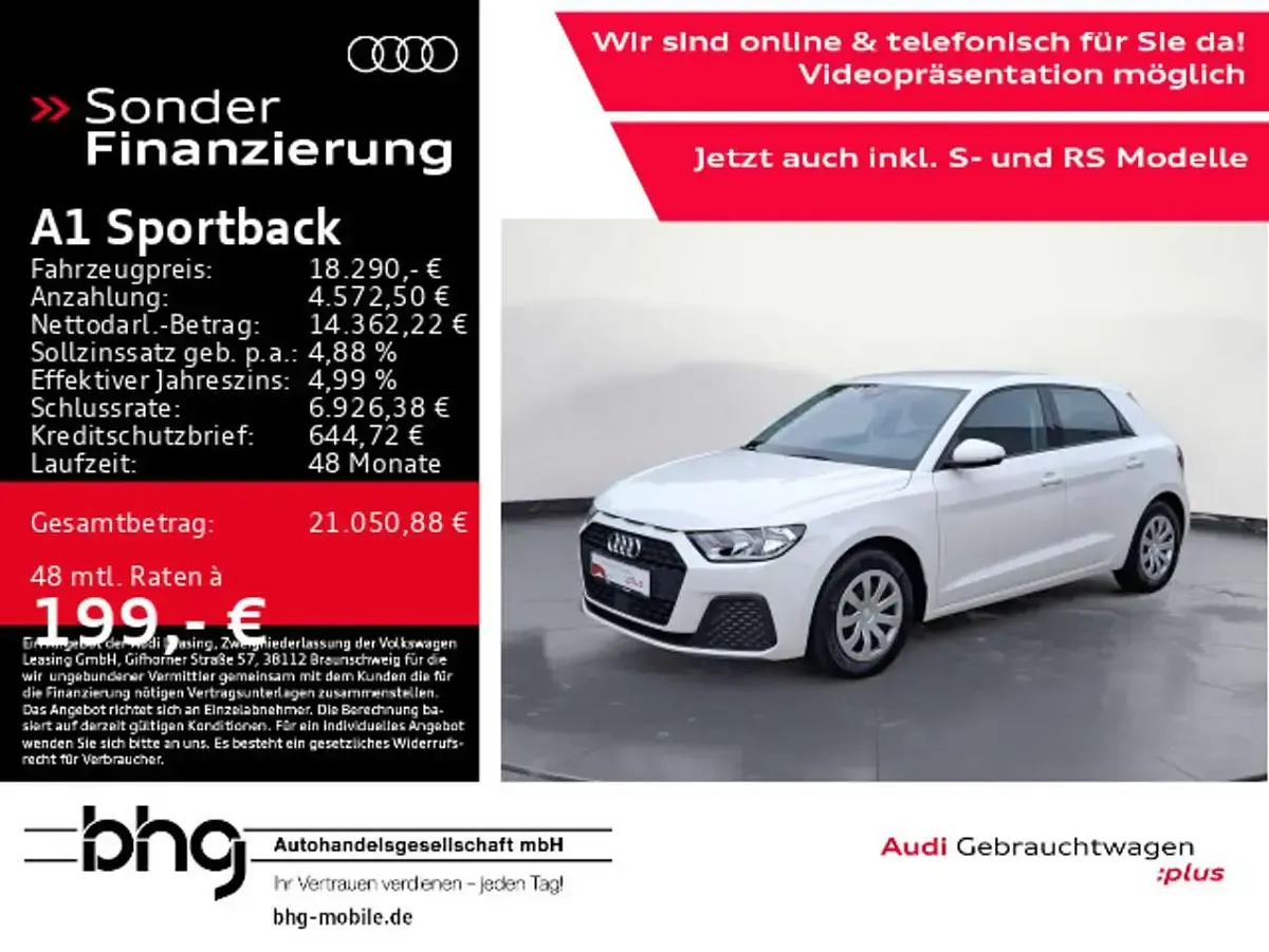 Gebraucht Audi A1 95 PS (69 kW) 2023 Cortinaweiß SUV