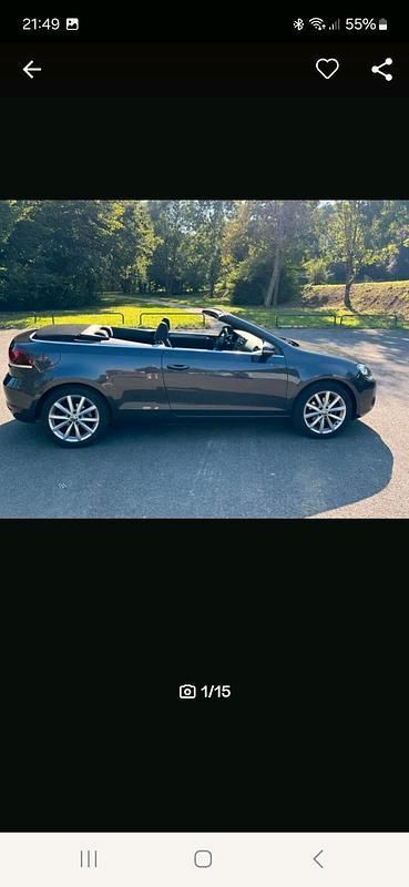 Violet Gebraucht 2015 VW Golf Cabriolet LOUNGE Cabrio | 9.000 € (Teuer) - Bild 1/4