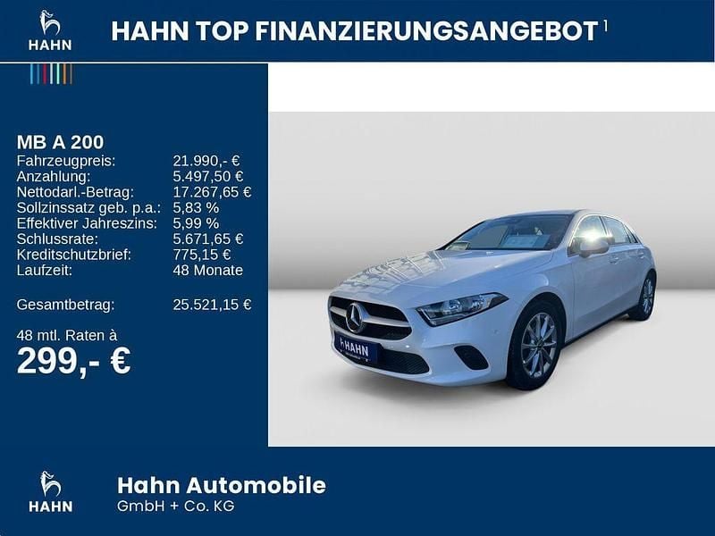 Gebraucht Mercedes A200 163 PS (119 kW) 2021 Weiß Limousine