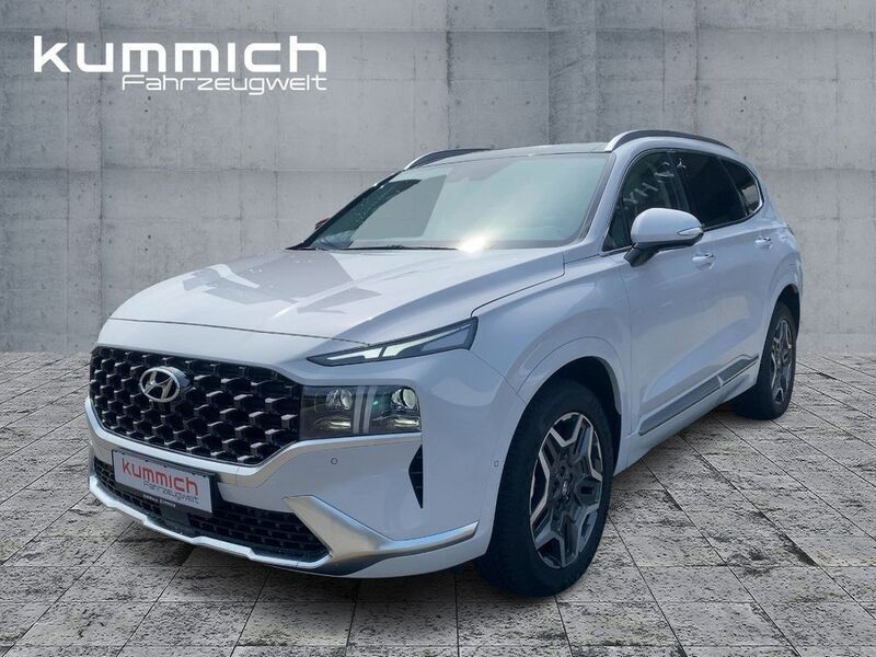 Weiß Gebraucht 2021 Hyundai Santa Fe Signature SUV | 38.990 € (Fairer Preis) - Bild 1/4
