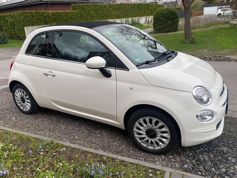 Weiß Gebraucht 2019 Fiat 500 Lounge Cabrio | 9.900 € (Fairer Preis) - Bild 1/4