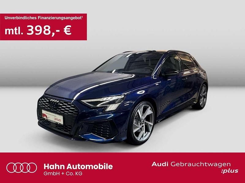 Navarrablau metallic Gebraucht 2024 Audi A3 S-Line Limousine | 45.298 € - Bild 1/3